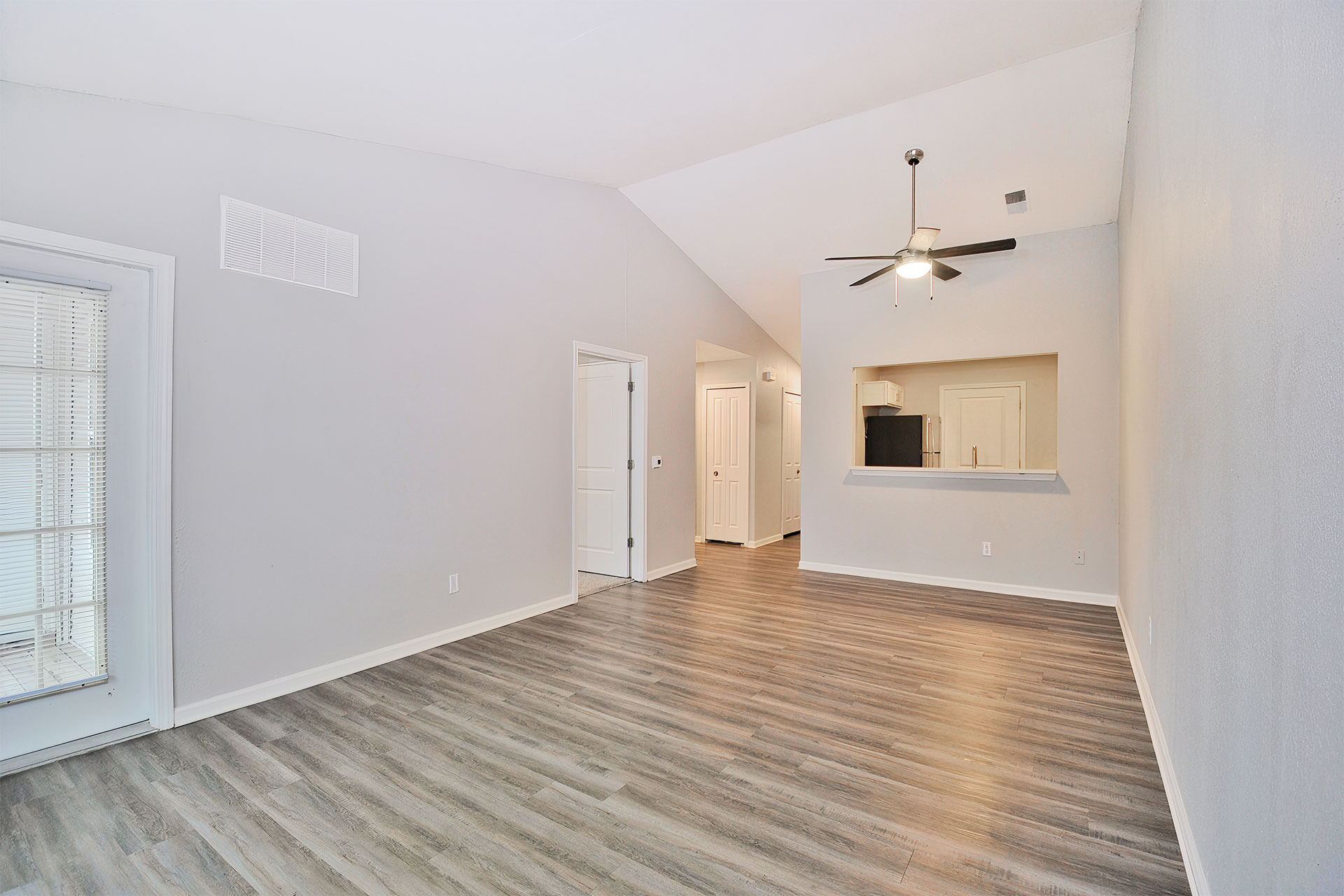 GLE-040125-023 interior rendering of an apartment clubhouse with two pool tables and many windows